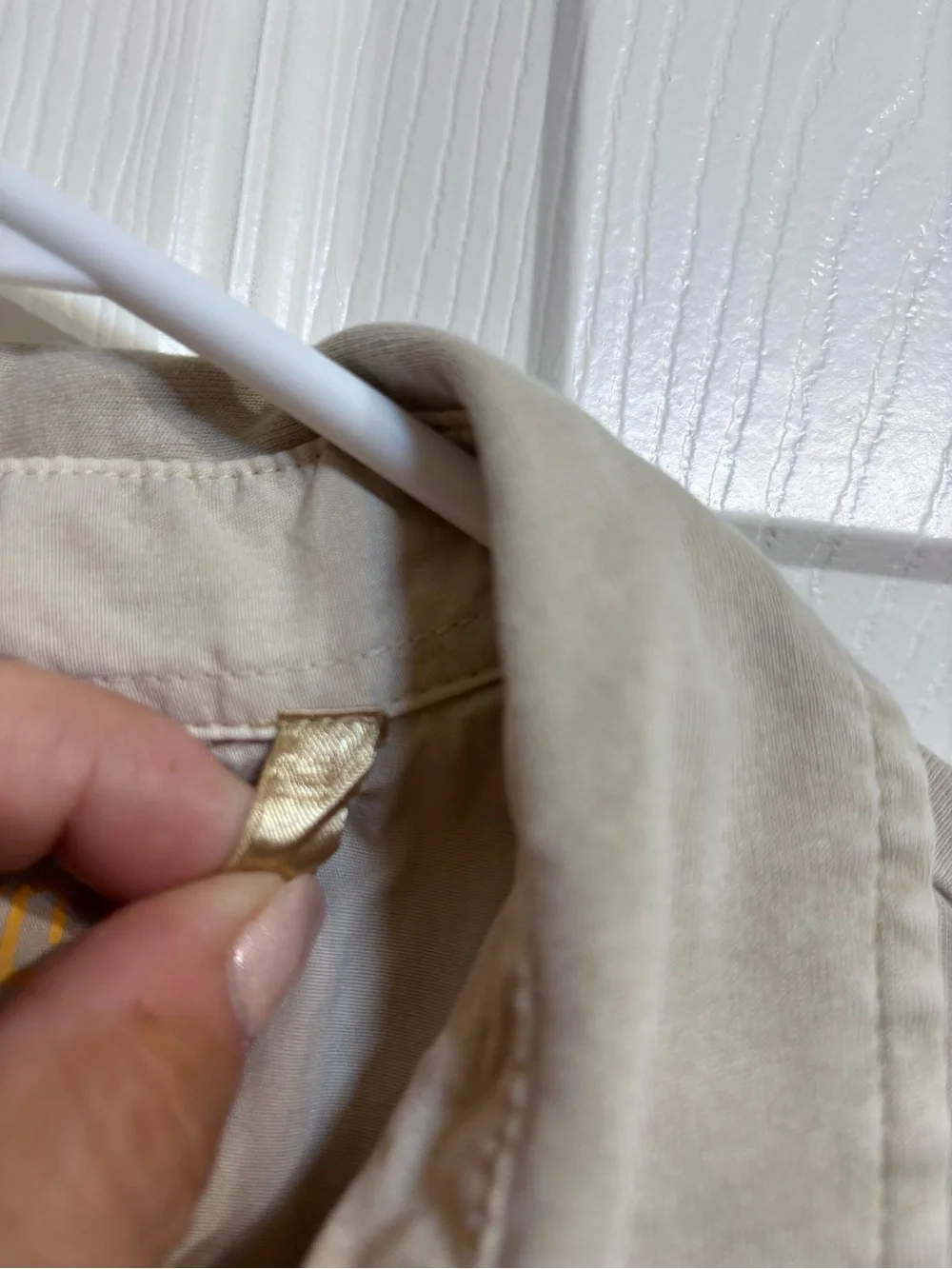 True Grit Original Utility Men’s Light Beige 100% Pique Cotton Polo Shirt VGC  L